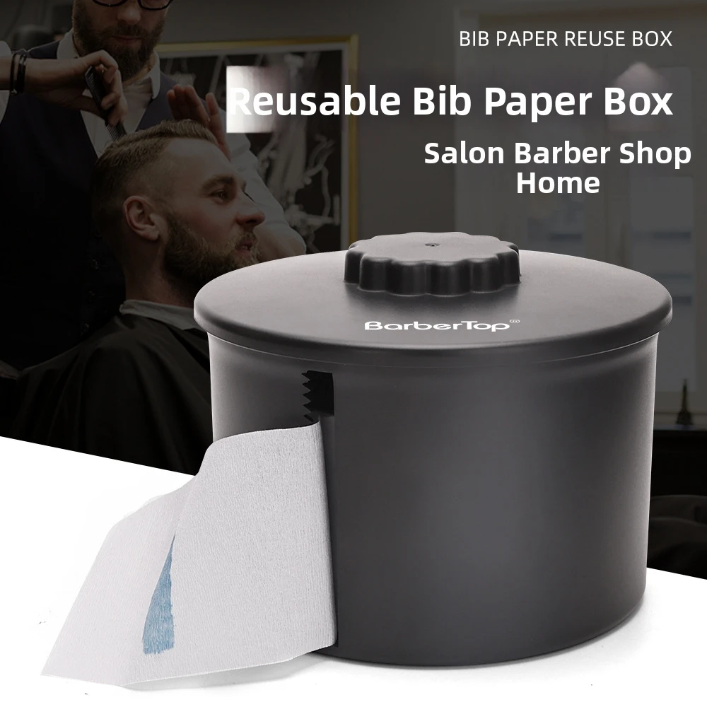 Disposable Hairdressing Neck Wrap Paper Plastic Storage Box for Barber Shop Neck Protector Paper Barberia Accesorios Profesional