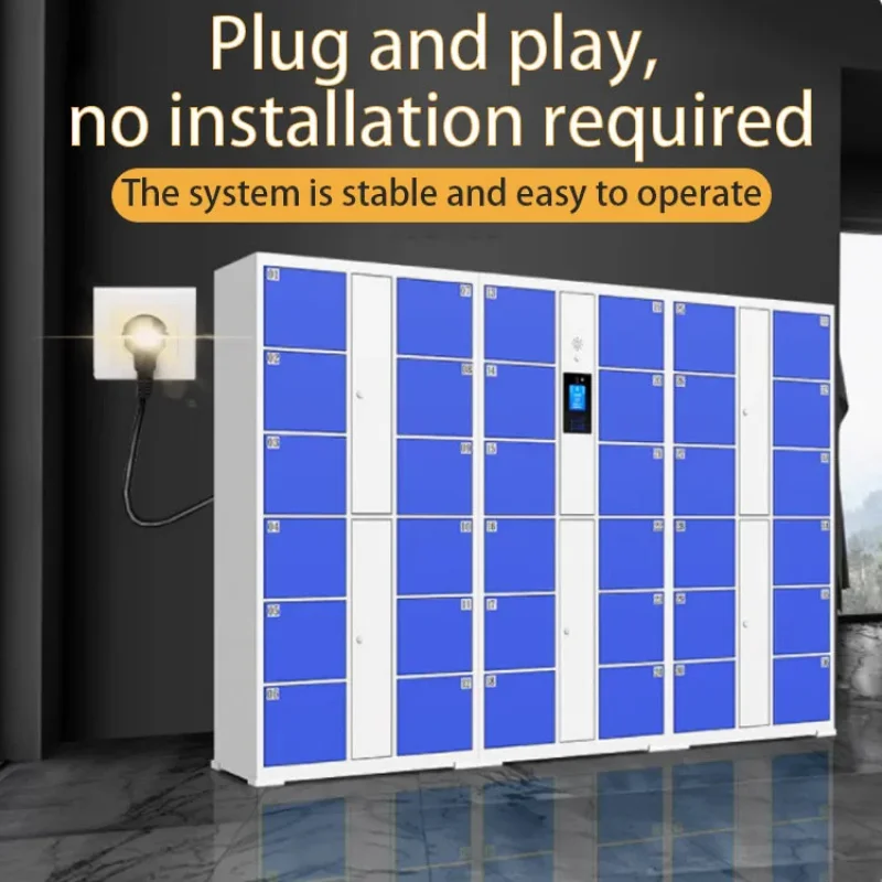 custom.Supermarket Electronic Bag Locker Locker Recognition Barcode Fingerprint Password Locker