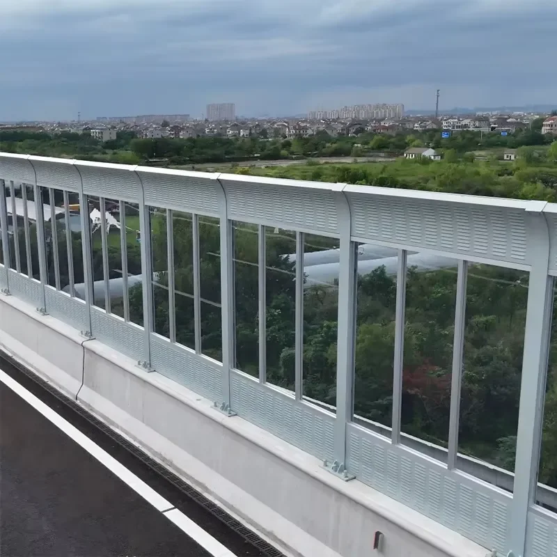 Galvanized Durable Wind Resistant Customizable Railway Sound Insulation Wall High Speed Railway Noise Barrier Residential
