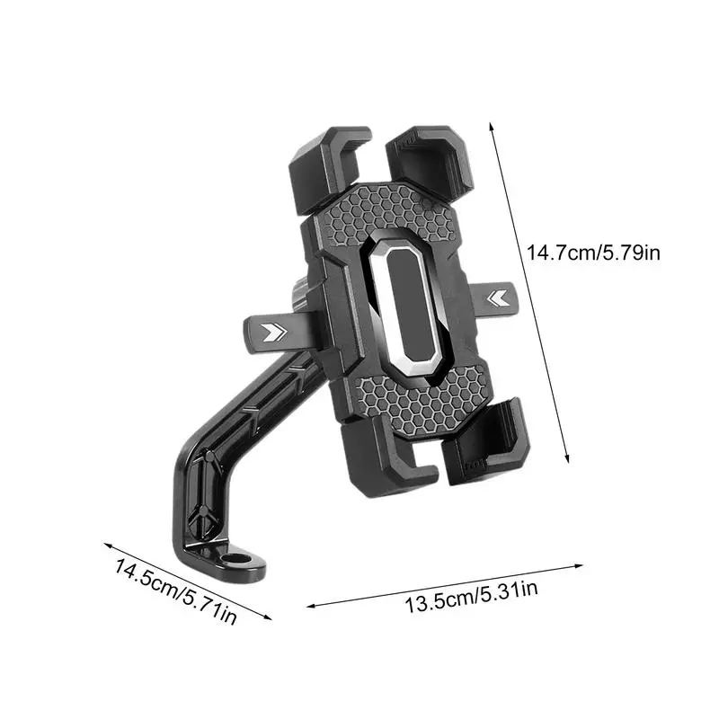 Soporte de teléfono para motocicleta, soporte giratorio para manillar, soporte para teléfono para ciclismo, soporte estable para teléfono para Ciclismo de montaña y carretera