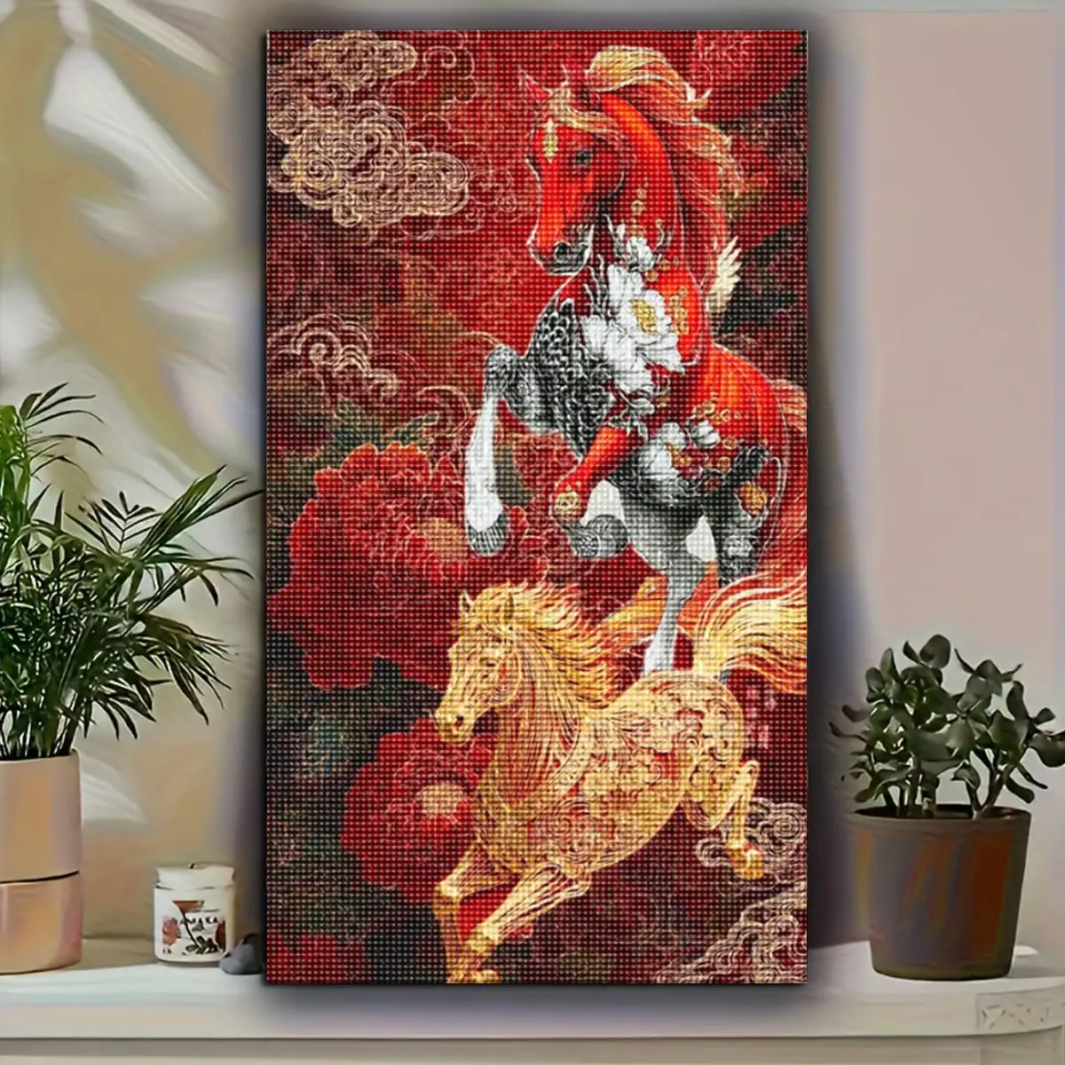 Full Square/Round Drill Diamond Painting Kit Horse 5D DIY Diamond Embroidery Animal Needlework Home Decor
