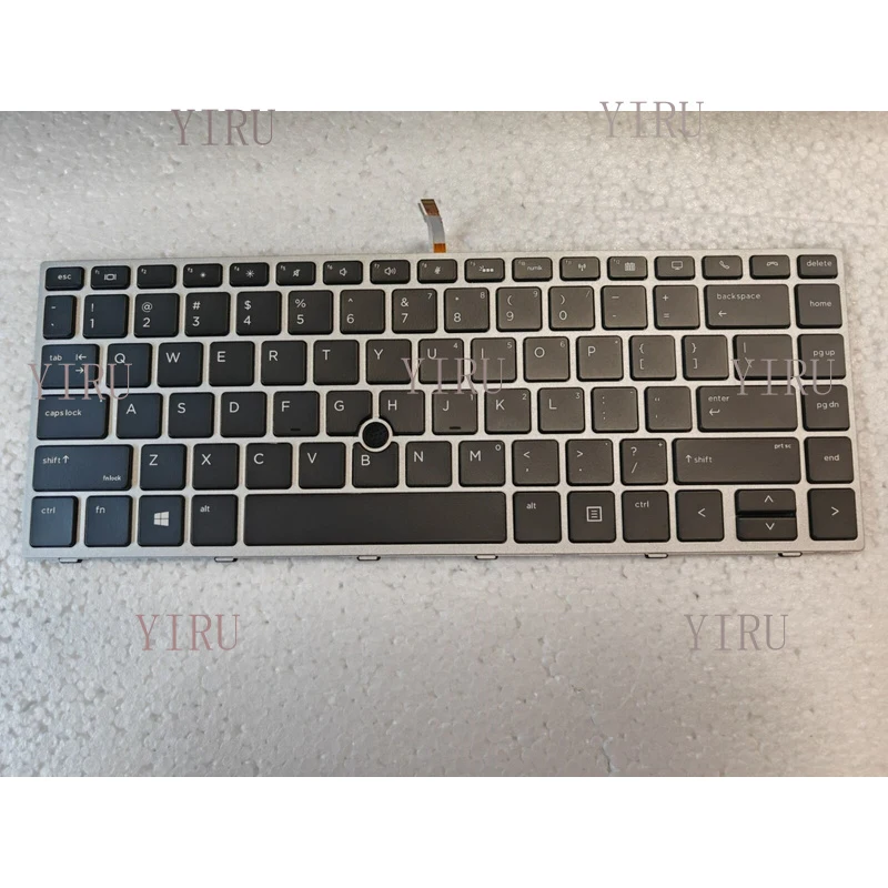 L+ For HP EliteBook 840 G5 846 G5 840 G6 Keyboard Backlit pointer Silver US