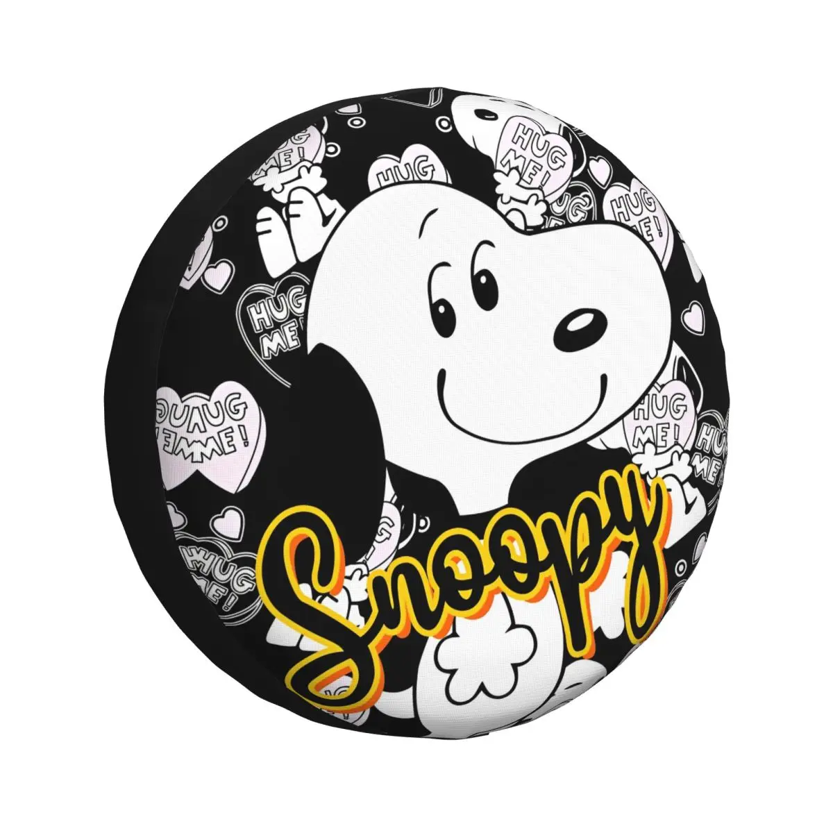 

Чехол на запасное колесо Snoopys с рисунком собаки и арахиса для прицепа на колесах, водонепроницаемый чехол на колесо автомобиля с подходит для внедорожника, кемпера, внедорожника