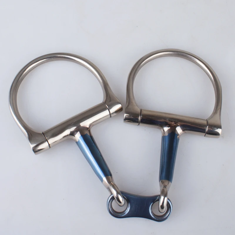 Cavassion-Snaffle Bit Length 13.5cm/14.5cm Equestrian Movable Ring Bit Horse Gag Bit when Coating Horse Mouth, Armature8209110