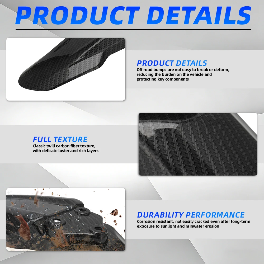 Plastic Modified Extended Longer Front Rear Tail Fender Universal Motorcycles For SURRON Sur-Ron Electric Bike Dirt Pit E-bike image 5