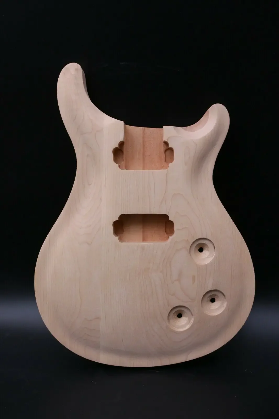 

Unfinished Guitar Body Maple Veneer DIY Project Set in Style Humbucker Pickup Drilled Luthier Use High Quality Replacement