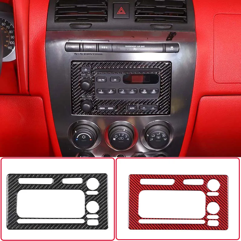 

For 2005-2009 Hummer H3 soft carbon fiber car styling car central control display panel cover sticker car interior accessories