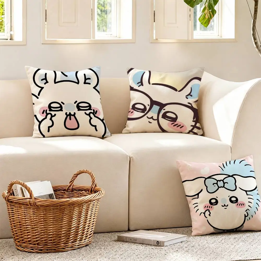 Cartoon cute M-momongas Pillow Case for Sofa Living Room Home office Decor Protective Cover