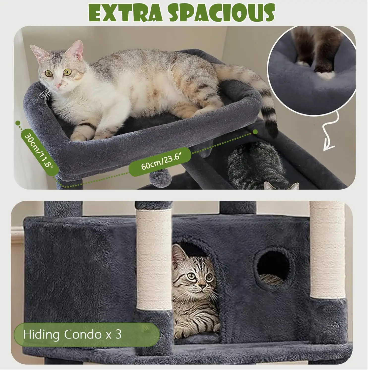 Wooden pet scraper house tower apartment cat tree hot sale custom cat tree with carton picking