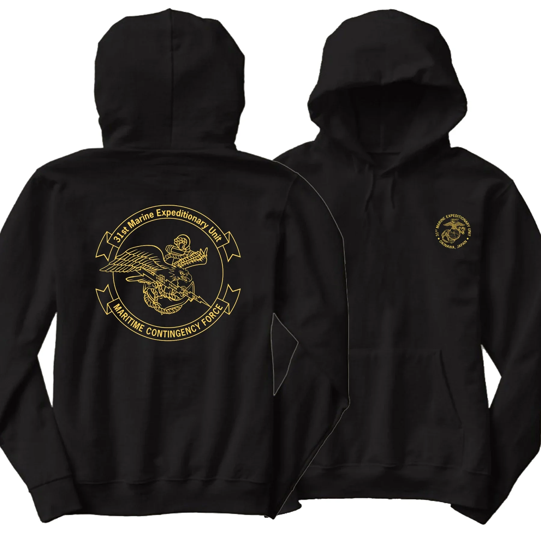 US Marine Corps 31st Marine Expeditionary Unit Pullover Hoodie New 100% Cotton Comfortable Casual Mens Sweatshirts