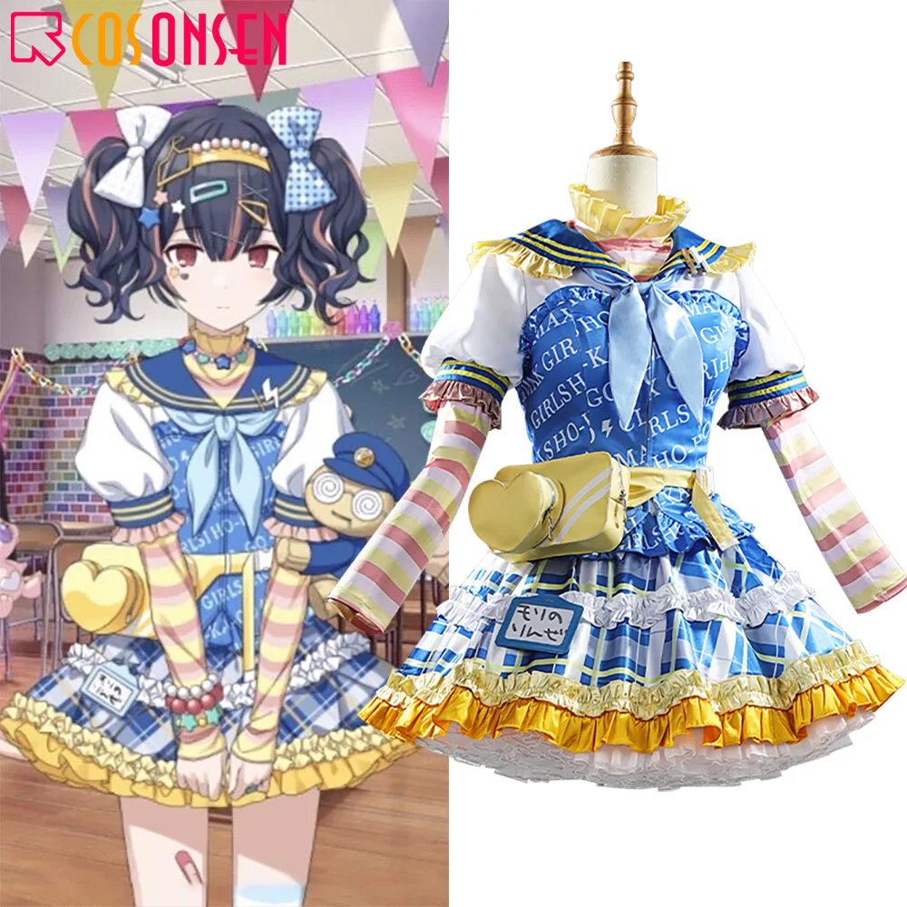 

Anime THE IDOLM@STER SHINY COLORS Morino Rinze Cosplay Costume Lovely Girl Skirt Suit Halloween Role Play Uniform