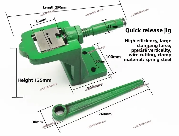 Simple quick clamp, clamp polygons, drilling and tapping fixture