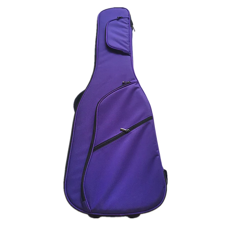 Green/Purple Guitar Bag,Fit for LP/ST Electric Guitar , Backpack Double Straps Bag, BJ-581