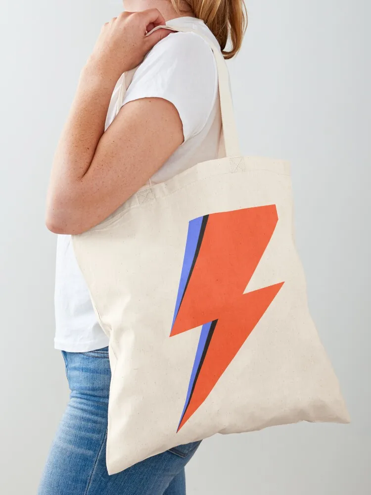 

Сумка-тоут Bowie Lightning Bolt Shopper Холщовая сумка для женщин, роскошная женская сумка-шоппер