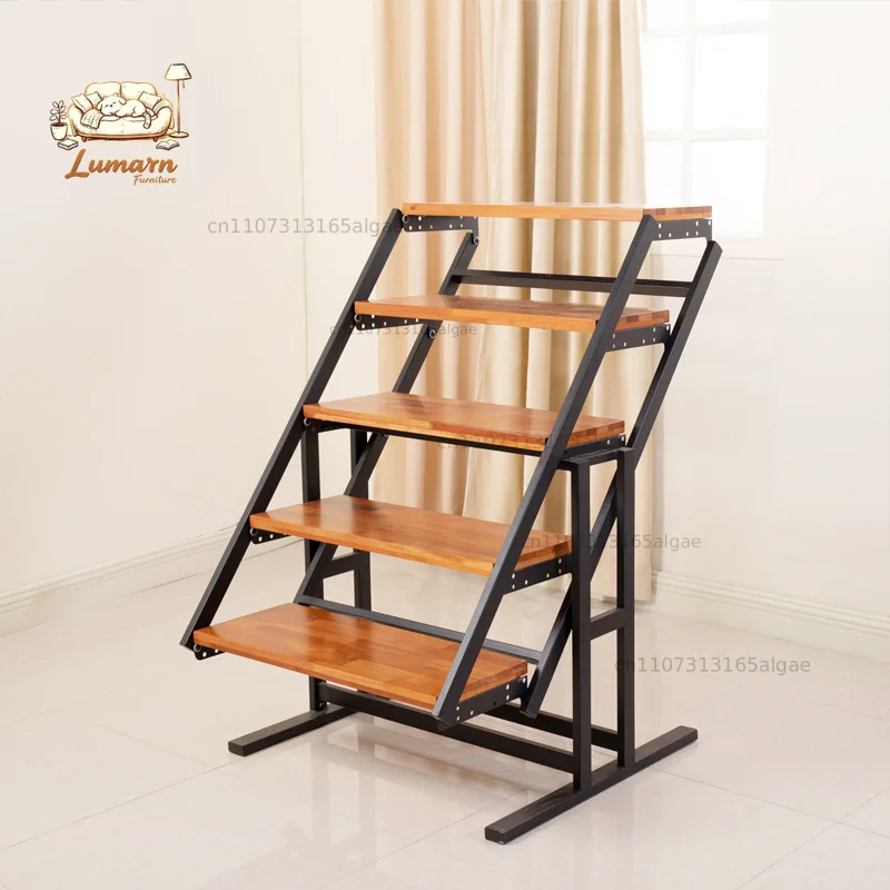 multi-functional office wrought iron deformation telescopic storage folding training dining table All solid wood home apartment