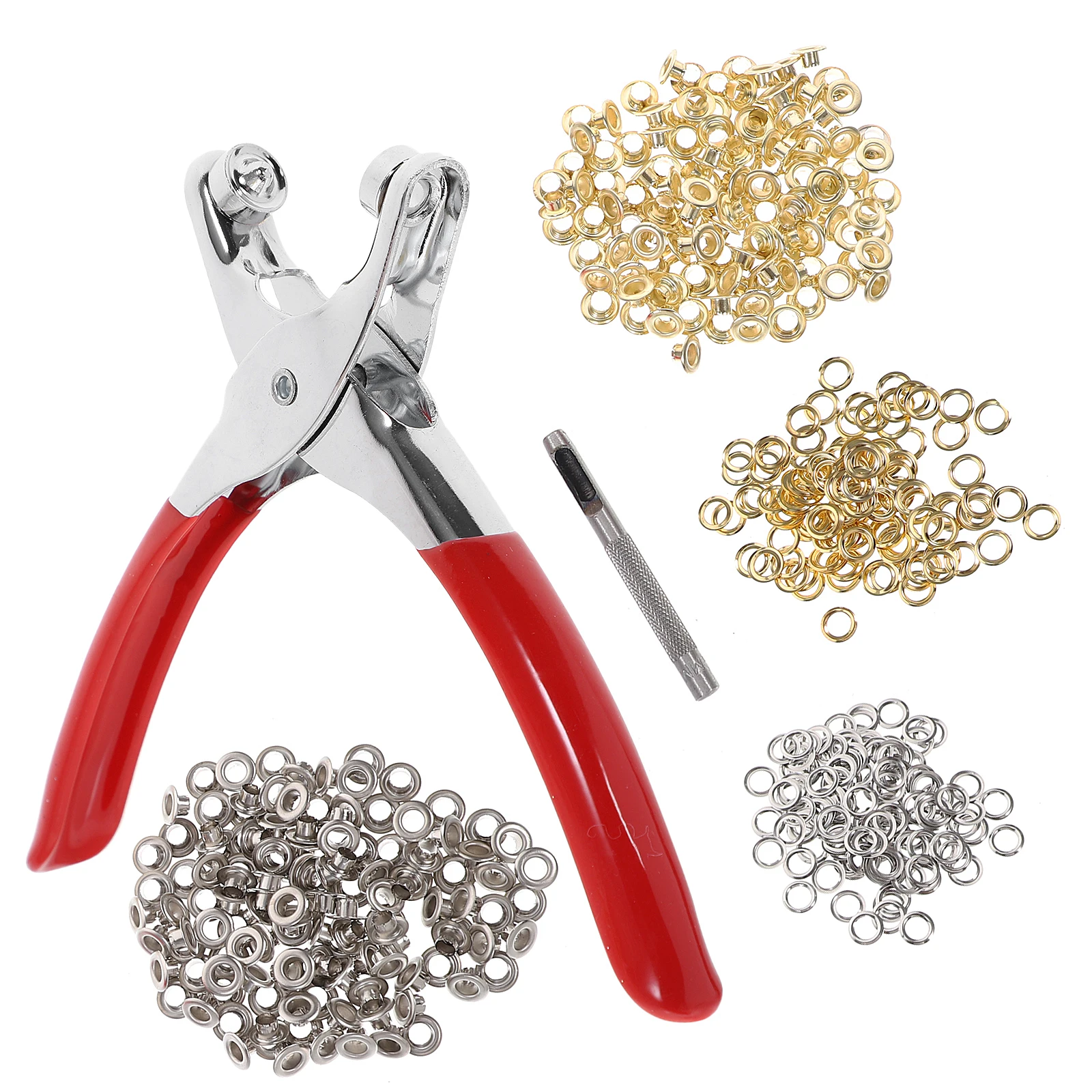 

Metal Grommet Tool Kit Fabric Eyelet Pliers Iron Kits Washers Punch Lightweight Metal Eyelets Shoes Clothing DIY