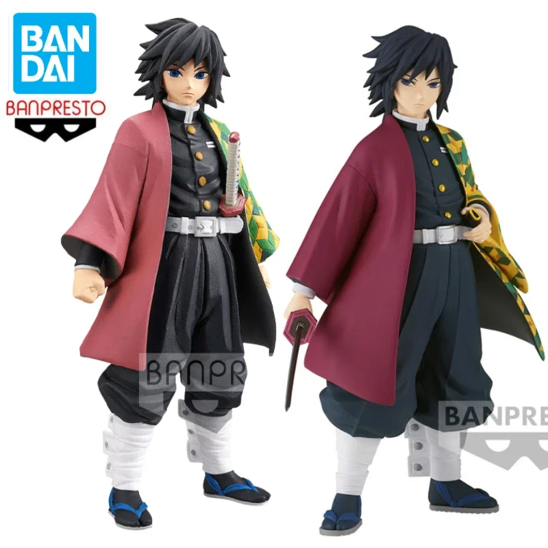 In Stock Bandai BANPRESTO Demon Slayer Tomioka Giyuu Kizuna No Sou Anime Action Figure Toy Gift Model Collection Hobby