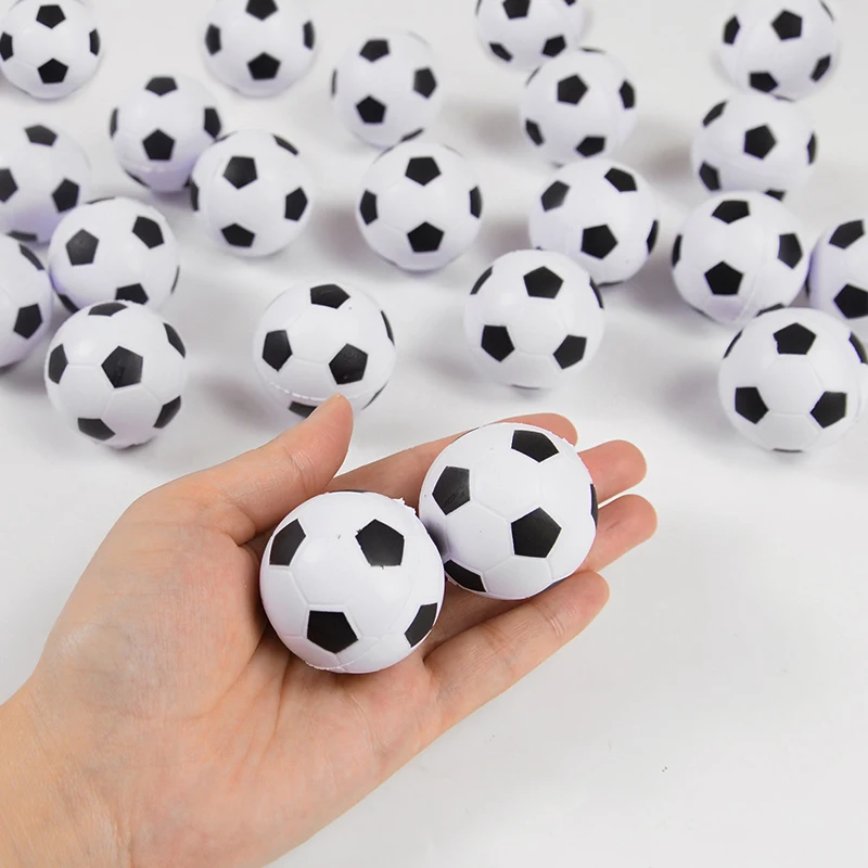 10Pcs Squeeze Soccer Ball Toys Kids Sports Theme Birthday Party Favors Rubber Football Gift Cake Decor Goodie Bag Pinata Filler