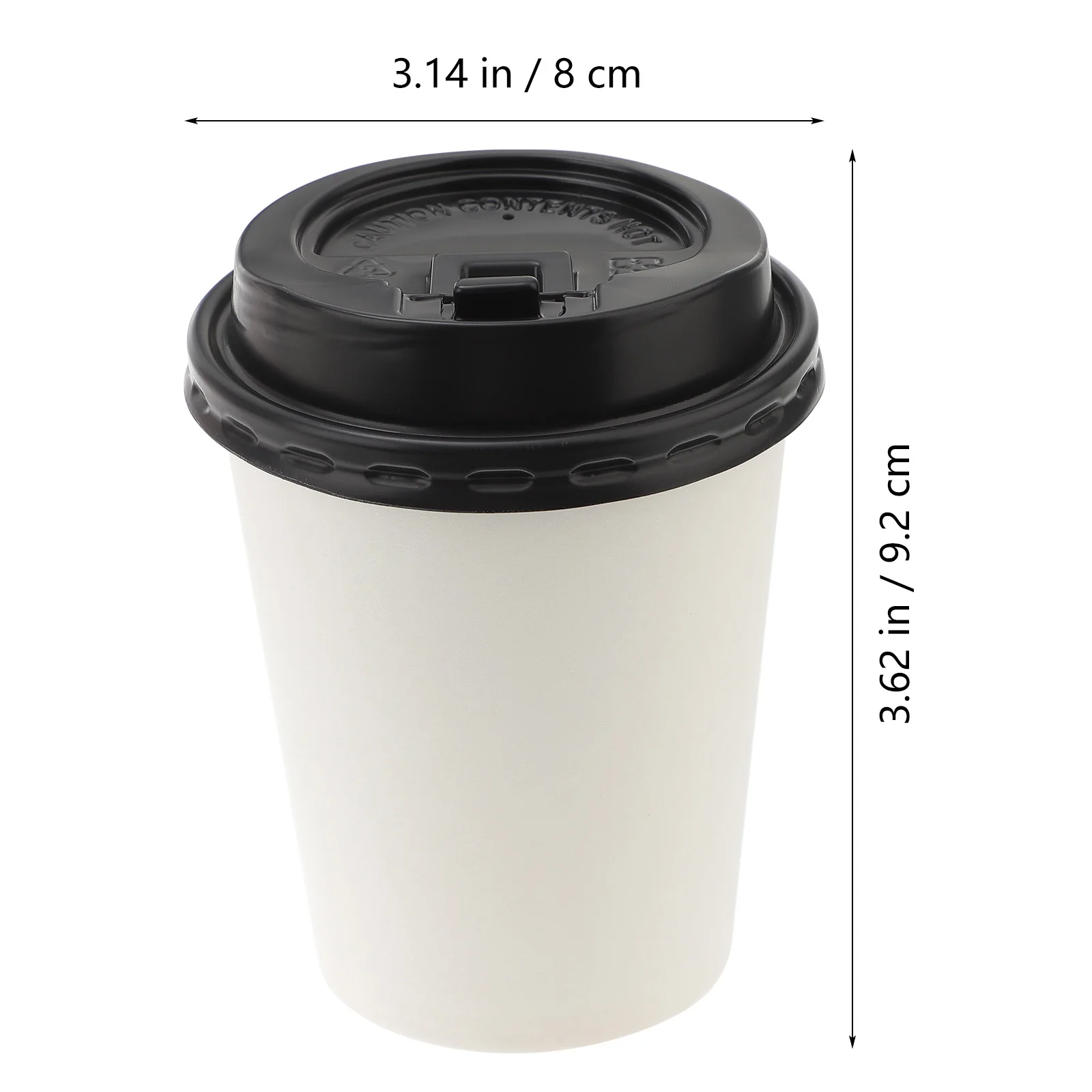 Disposable Coffee Cups with Lids – European Style Double-Layer Insulated Paper Cups for... - SKU DCC12395 - UGI Packaging