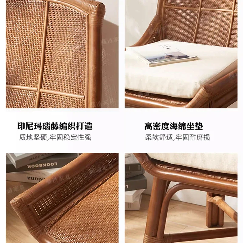 Kursi Makan Jepang rotan kursi makan kayu Mewah Kamar Tidur kursi makan desain minimalis furnitur rumah Silla De Comedor LLDC