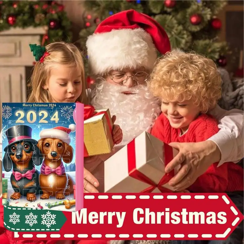 2024 Advent Calendar 2024 Dachshunds Christmas Holiday Advent Calendar Collectible Funny Dog Set Gifts For Teenage Girls Boys