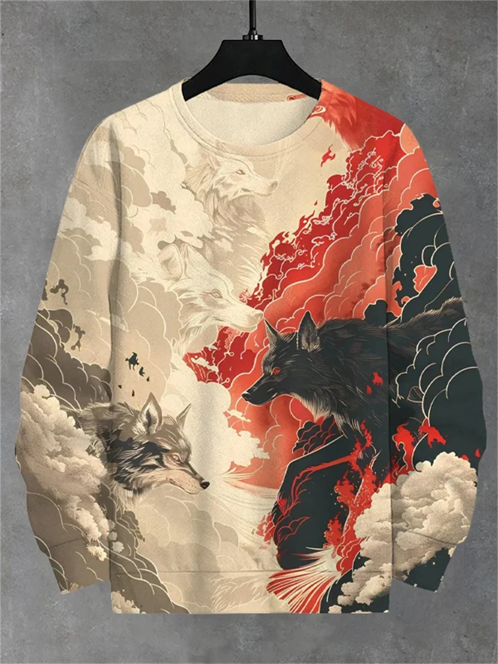 

Men's Hoodies Japanese Style Vintage Graphic 3D Printed Sweatshirts Casual Long Sleeved Daily Outdoor Oversized Men's Y2k Hoodie