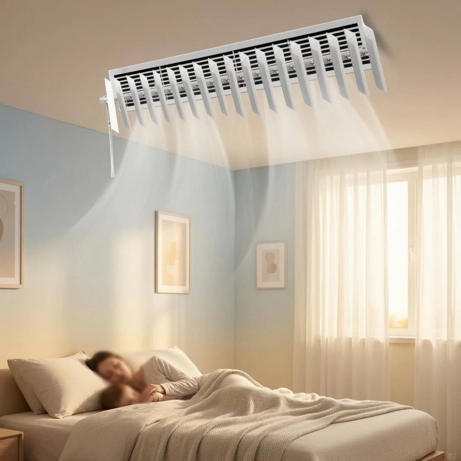 

Central Air Conditioning Air Deflector Vented Adjustable Air Conditioning Vent Deflector Air Conditioner Windshield Rectangular