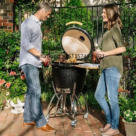 

T21Inch MCD Countertop BBQ Grill Folding BBQ Grill Camping Egg BBQ Campfire Grill