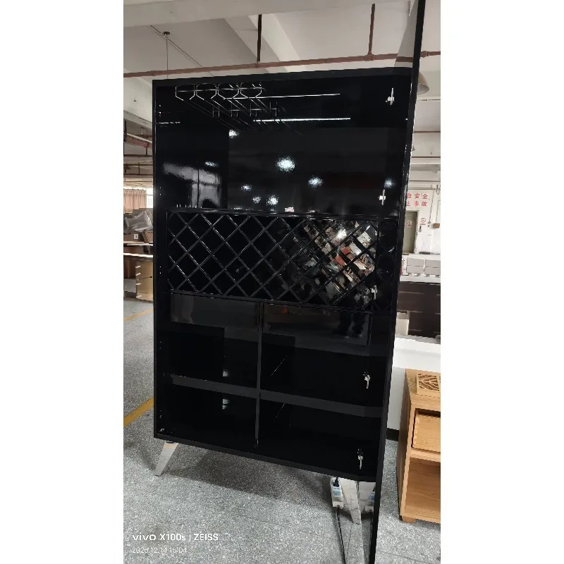 Hot Sale Luxury High-End Contemporary Wood Wine Bar Cabinet for Home Furniture Apartment Hotel & Villa Use