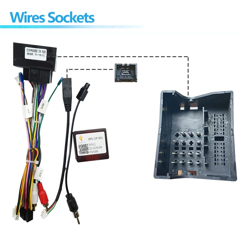 Car Radio Wire Harness Power Adapter Canbus For Opel Astra H Zafira B 16pin Android Stereo Video GPS ISO Cable Connector