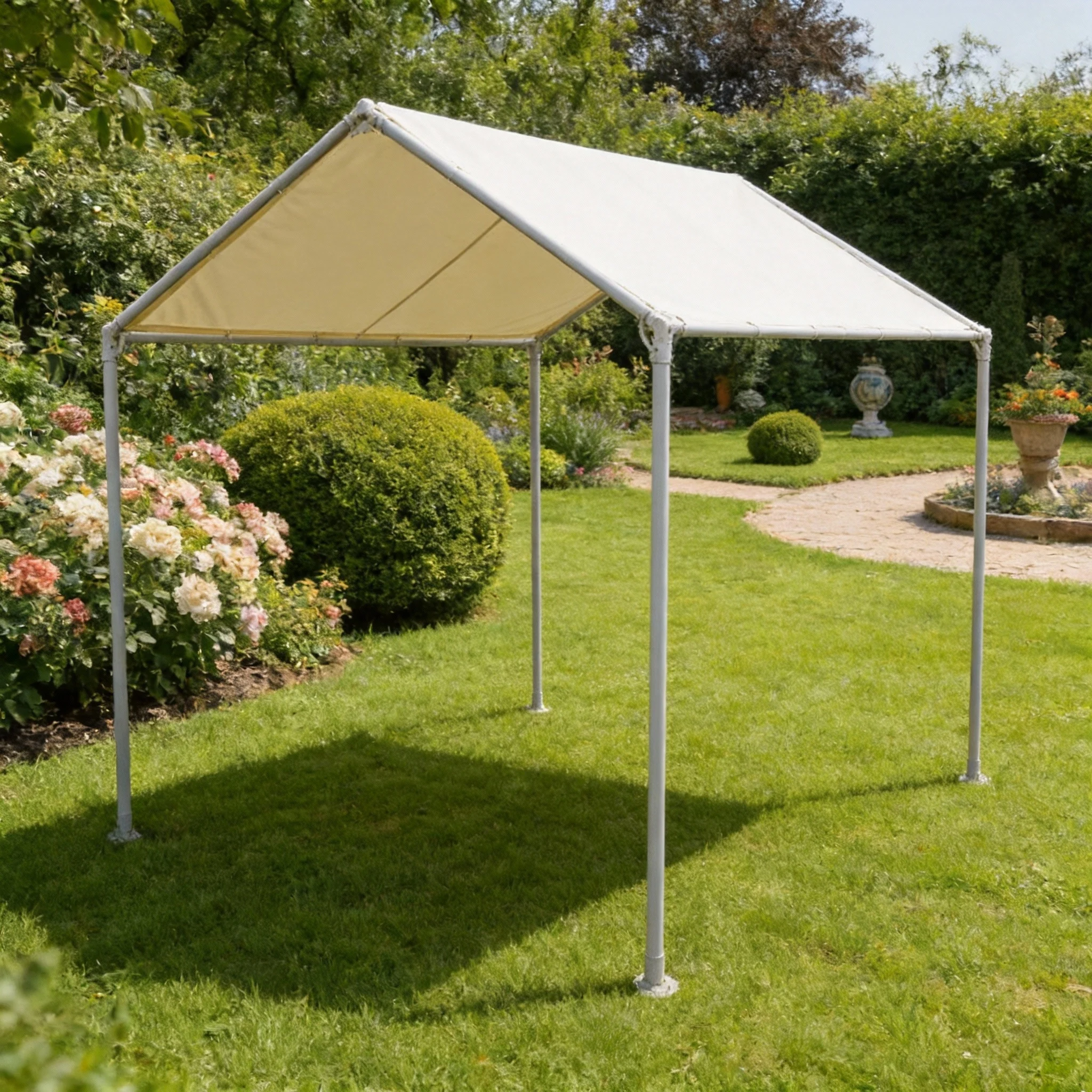 Wholesale Outdoor Tent for 5-8 People Lightweight Sun Shade UV Protection Rainproof Powder Coated Steel Frame Khaki Color for - view 6