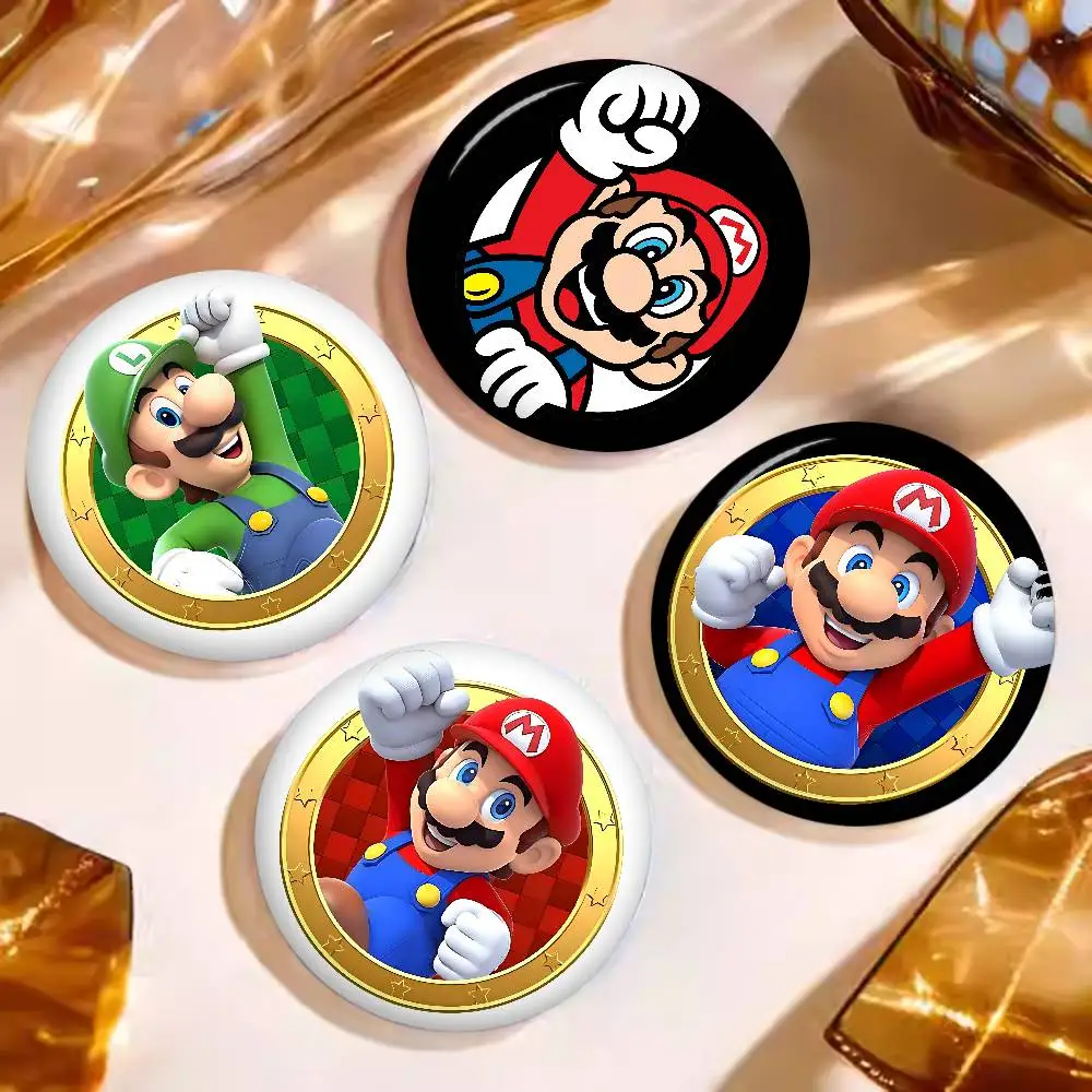 Platform Game S-Supers M-MarioS Anime Button Pin Handmade Brooch for Clothes Cartoon Badge Decoration Jewelry Accessories