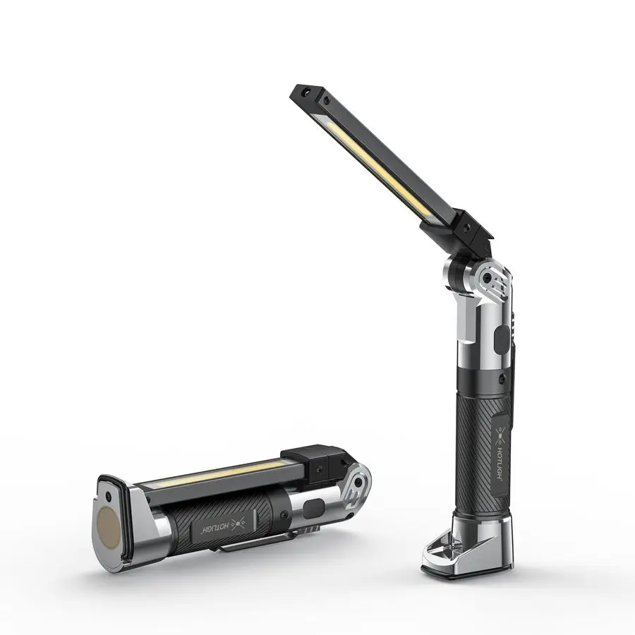 

Work Light 1200 Lumens Magnetic Flashlight, 4000mAh Magnetic Work Light, 3 Lighting Modes Mechanic Light with Hooks for Car Repa