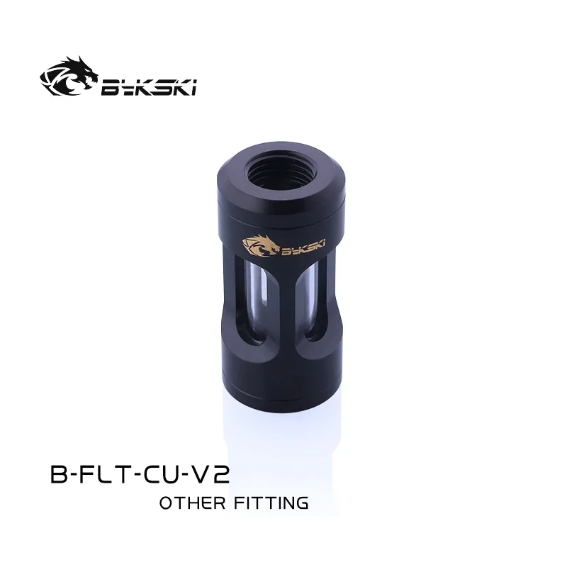 Bykski Water Filter Fitting Full Copper Type,Water Cooling Filtered Connector G1/4 M-M Thread,2 Colors,B-FLT-CU-V2