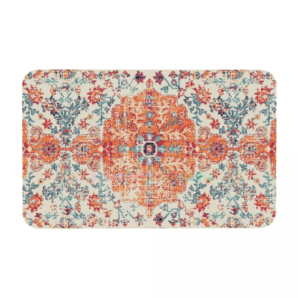 Aztec Terracotta Boho Diatom mud cushion absorbent quick drying mat bathroom door mat toilet diatomaceous earth non-slip