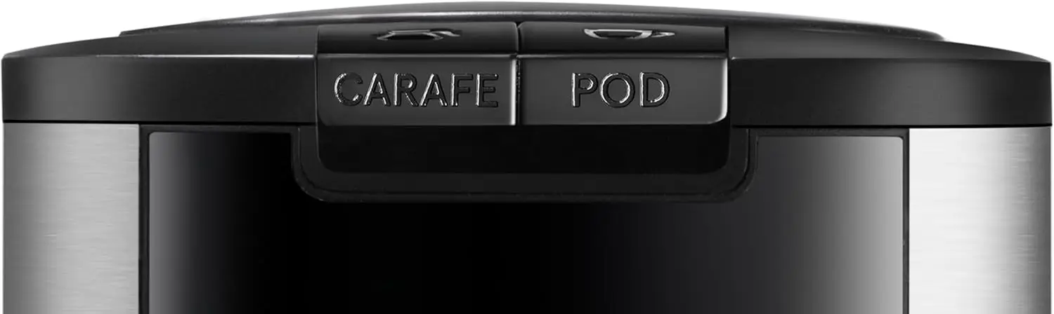 Cialde monodose 2 in 1 + caffettiera da 12 tazze con regolazione fino a 4 ore per tenere al caldo