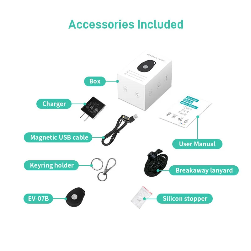 EV07 GPS/GLNSS Outdoor SOS Button Two Way Phone Call 4G GPS Tracking Device for Elderly Employees Child