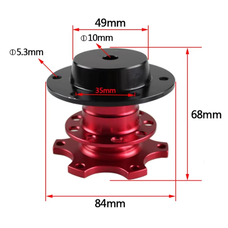 Volante universale Kit Boss mozzo a sgancio rapido adattatore mozzo ruota per mozzo volante a 6 fori