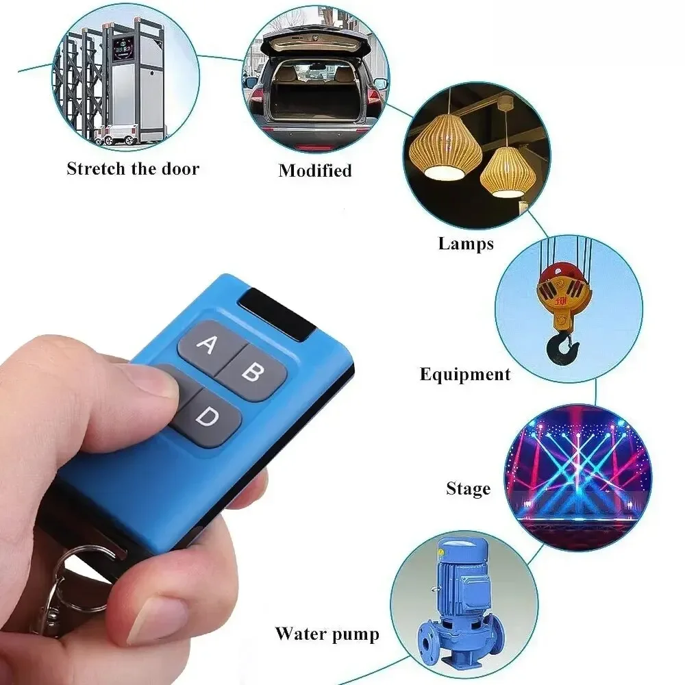 Garage Door Opener Replication Universal 433mhz Replication Garage Flap Door Four Button Wireless Remote Control Easy To Use