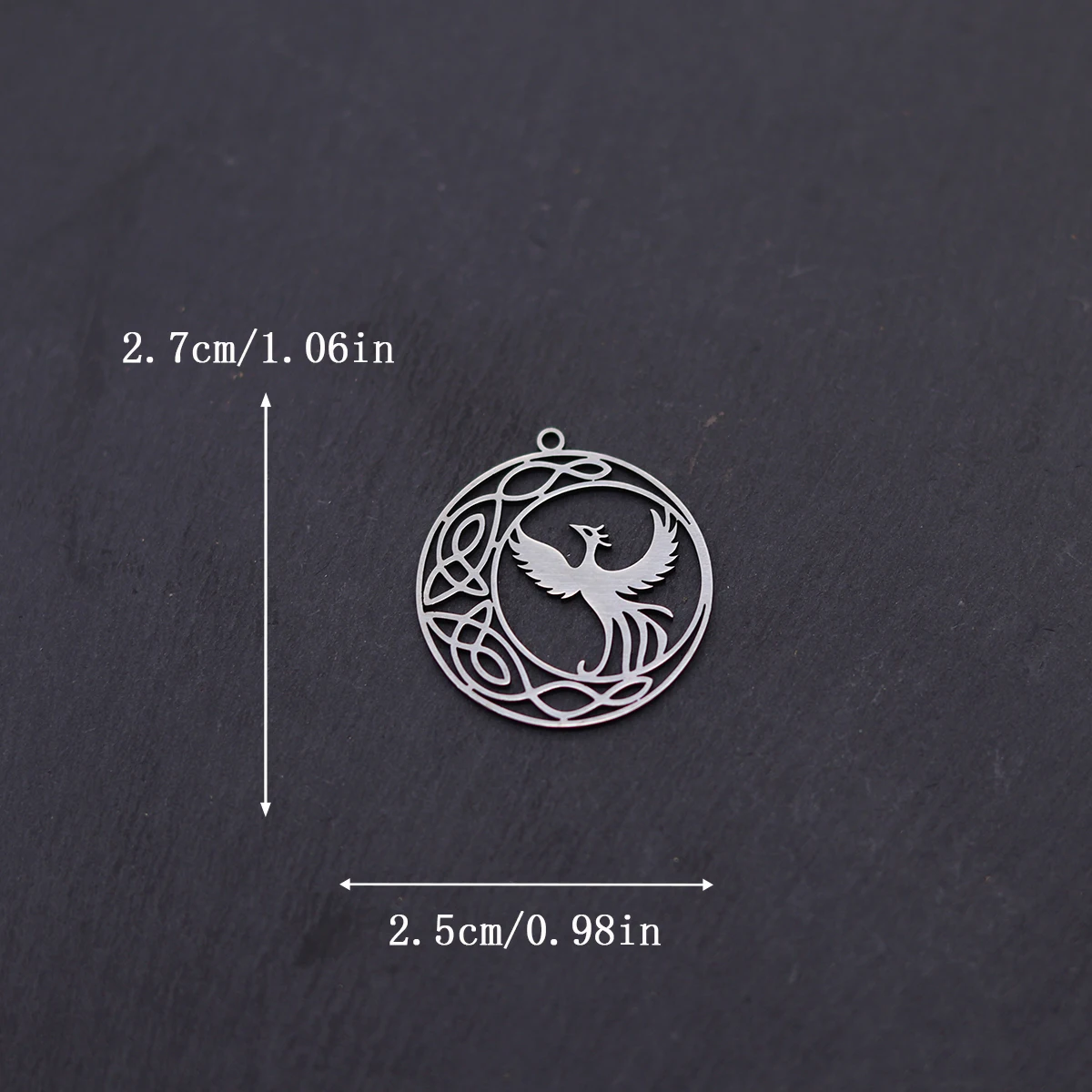 3pcs Stainless Steel Charms Phoenix Celtic Knot Charms Mythical Animal Pendant DIY Necklace Earring Jewelry Making Accessories