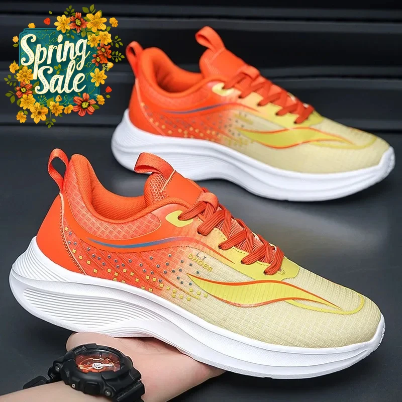 

Ultra-Light Men's Running Shoes Casual Fitness Sports Mesh Upper Large Size 50 New Model Comfortable Breathable Footwear