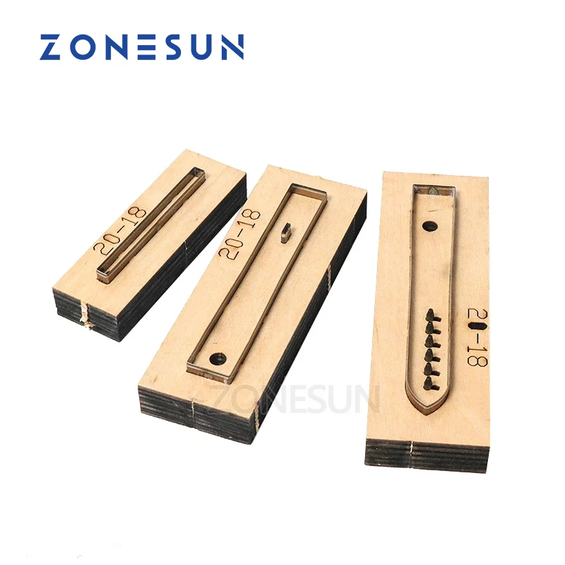 ZONESUN 20-18 Customized Leather Cutting Die Leather DIY Craft Supply Watch Band Strap Wooden Template Punching Knives Mould