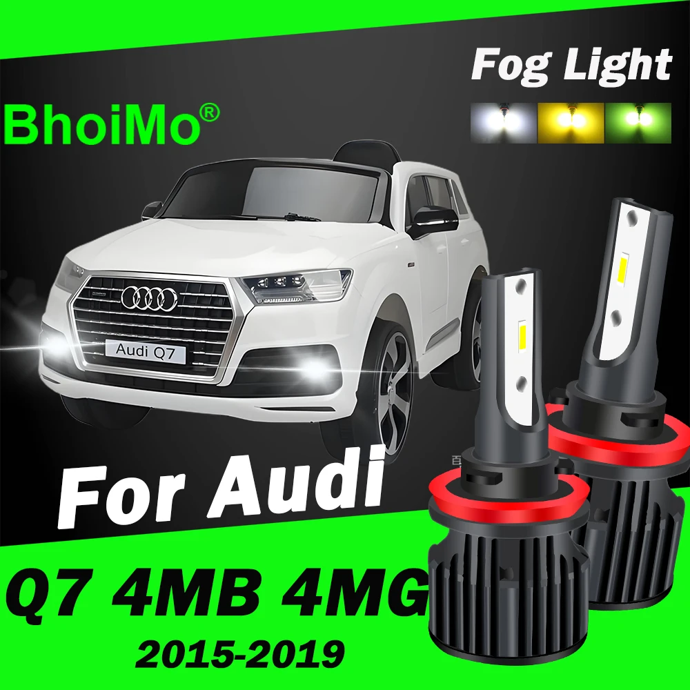 

BhoiMo For Audi Q7 4MB 4MG Front Fog Lights Led Bulb 2015 2016 2017 2018 2019 Lamps Auto Car