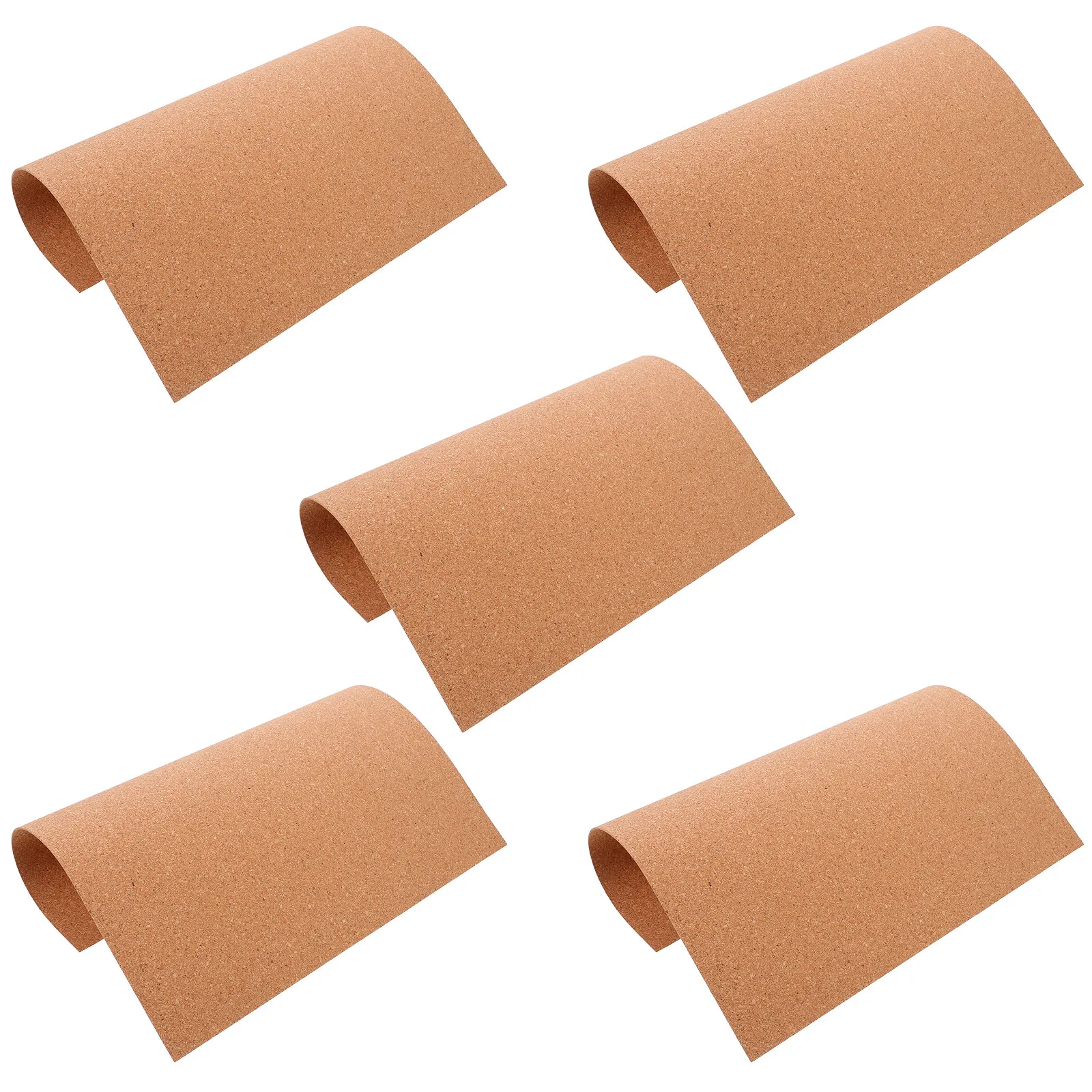Bulletin Board Cork - แผ่นไม้ก๊อก 5 แผ่นสำหรับทำบอร์ดประกาศ วัสดุสำหรับตกแต่งห้องเรียน DIY ใช้จัดระเบียบข้อความ