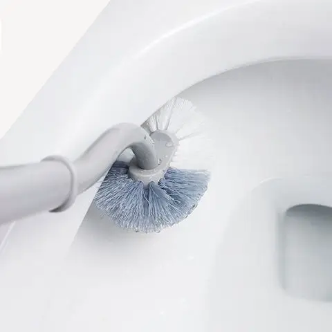 

Bathroom Wall-mounted S-type Toilet Curve Brush Bent Head Corner Gap Brush Soft Hair Household Items Cleaning Tools Accessories