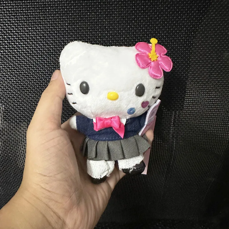 Minha Melodia Hello Kitty Chaveiro para Meninas, Pingente de Coração Anime Sanrio, Boneca de Pelúcia Kawaii, Estilo Heishi, Garota Quente, Presentes Bonitos, 12cm