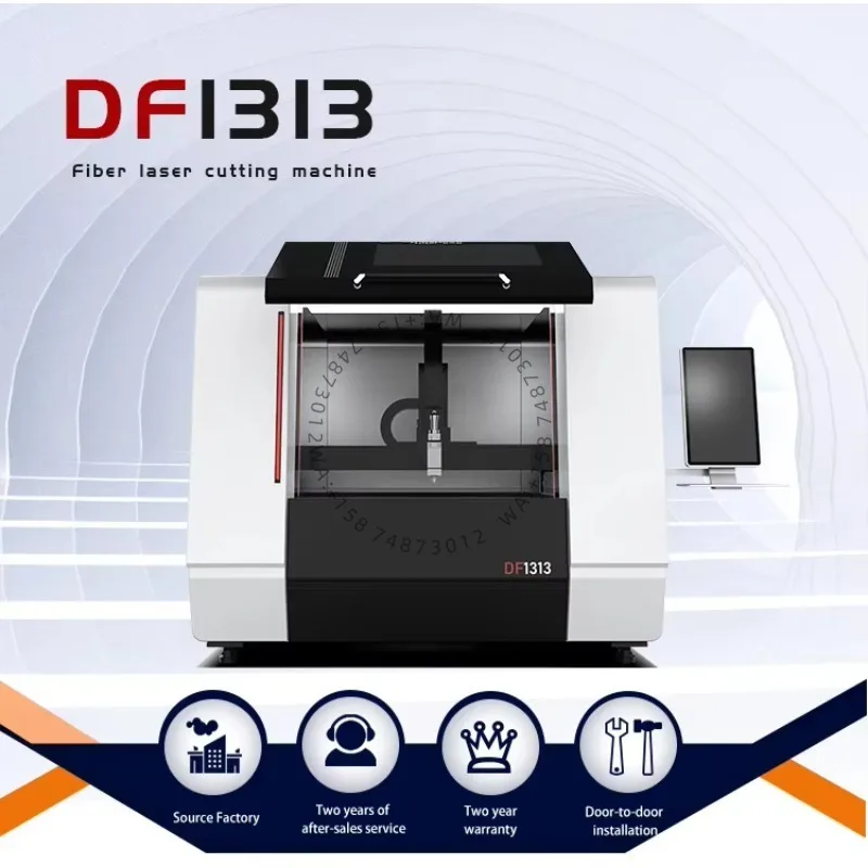 Closed 4*4 Feet Small Size with Slide Out Table Fiber las er Cutting Machine