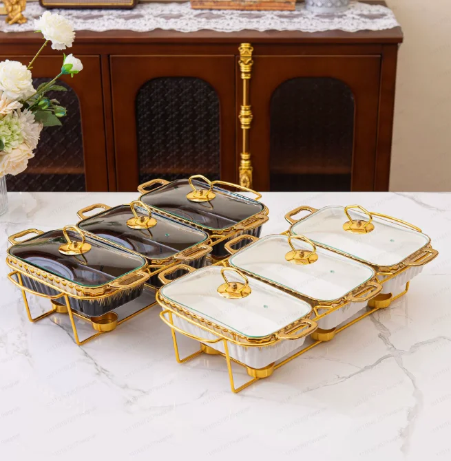 three-grid-binaural-ceramic-baking-pan-household-tableware-heating-soup-pot-dry-pot