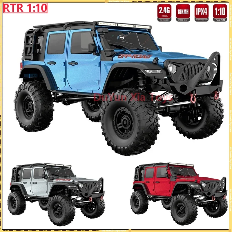 New Huangbo 1:10 R1011-r1014 Wrangler Full Size Remote Control Model Car High Speed Off Road Climbing Toy Car Hb Upgrade