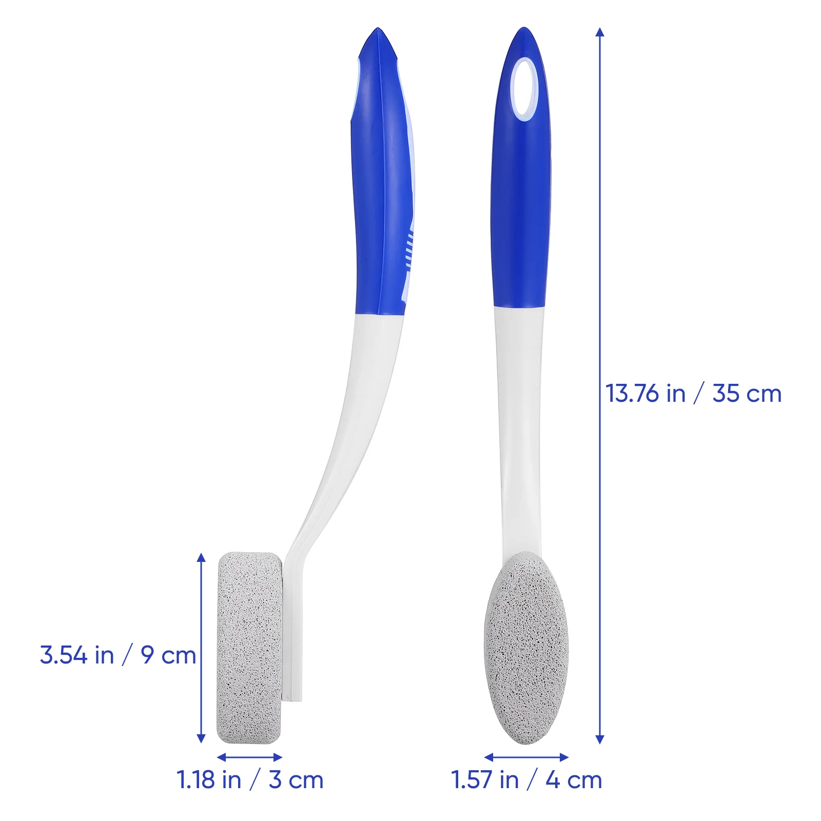 Foot File Remover for Feet Pumice Stone Exfoliator Brush Bathtub Cleaner Long Handle